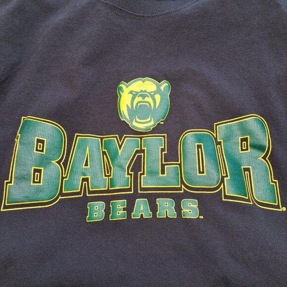 CHAMPION BAYLOR UNIVERSITY BEARS T-SHIRT MENS SIZE L COLLEGE BLACK SHORT SLEEVE - Picture 3 of 7